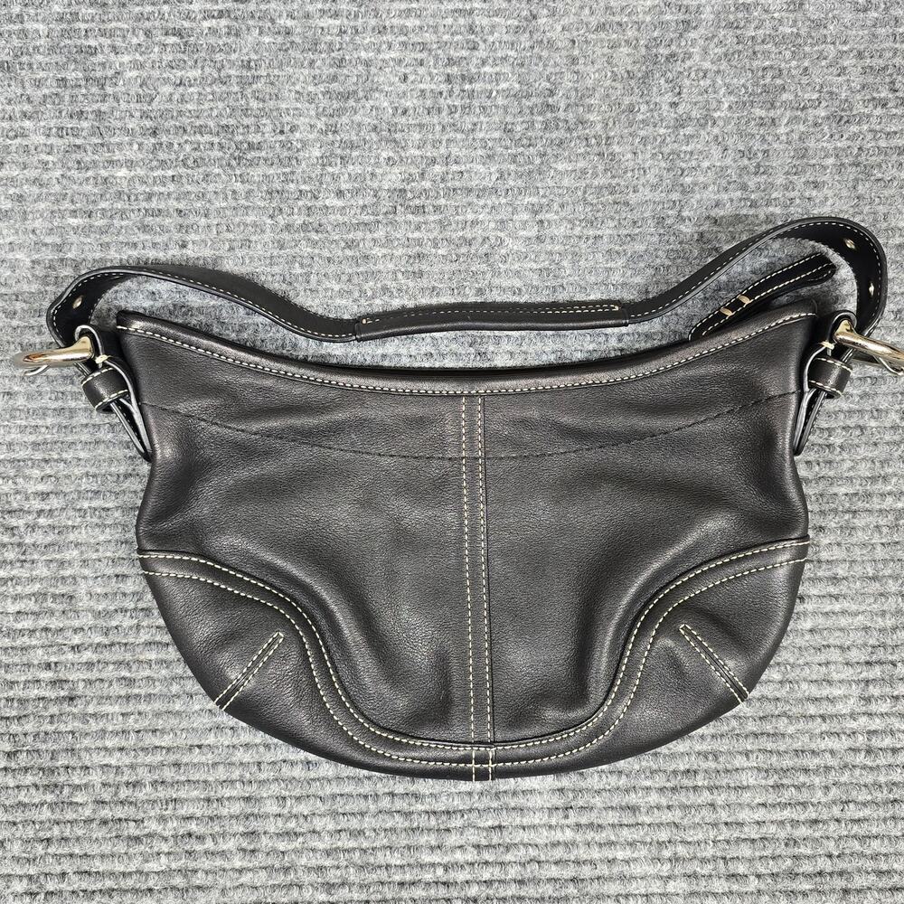Coach 9541 Soho Small Hobo Bag Black Leather Y2K Shoulder Purse - Picture 1 of 7